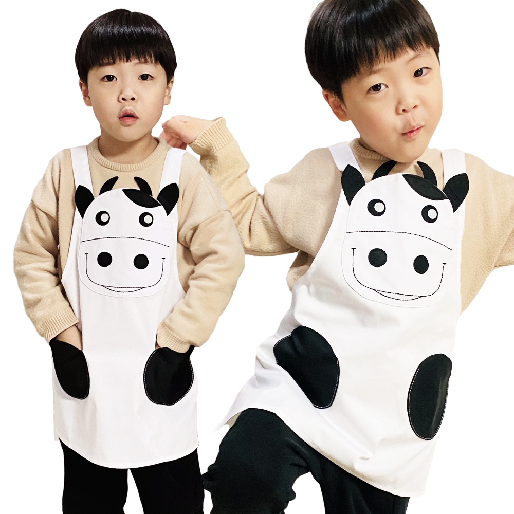 CH06 아동 젖소 앞치마 동물 유치원 어린이집 체험